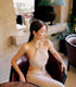 Ladies Halter Neck Backless Hollow Out Long Dress